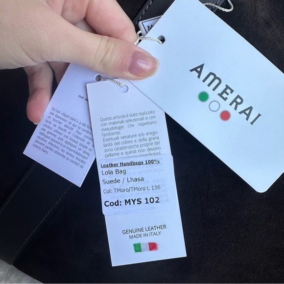 Classic Dark Brown Suede Tote Bag - Picture 3 of 11